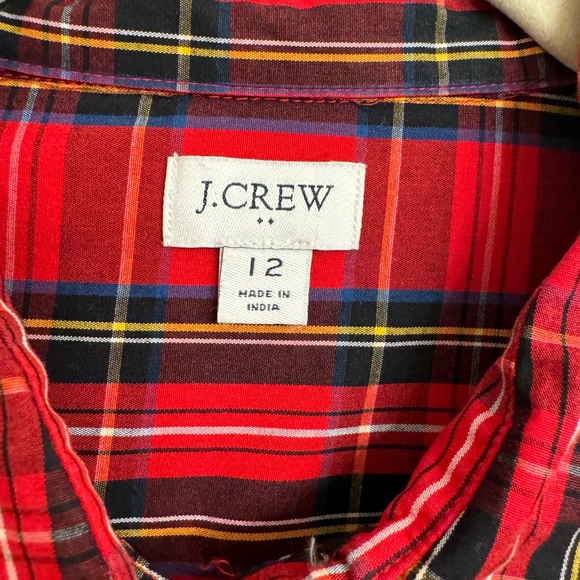 Jcrew Tarten Holiday Shirt Dress - Picture 2 of 7